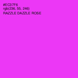 #EC37F6 - Razzle Dazzle Rose Color Image